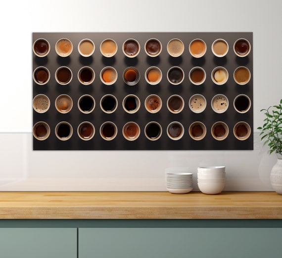 Abstract Coffee Wall Art Coffee Cups Print Coffee Poster Kitchen Wall Decor Coffee Shop Decor Cafe Wall Decor Coffee Print