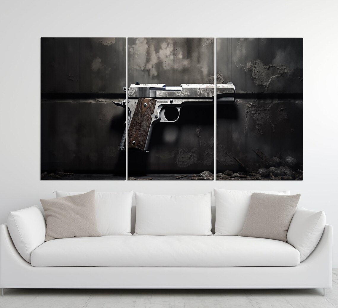 Colt M1911 Weapon Wall Art, Gun Poster Print Decor - Image 3