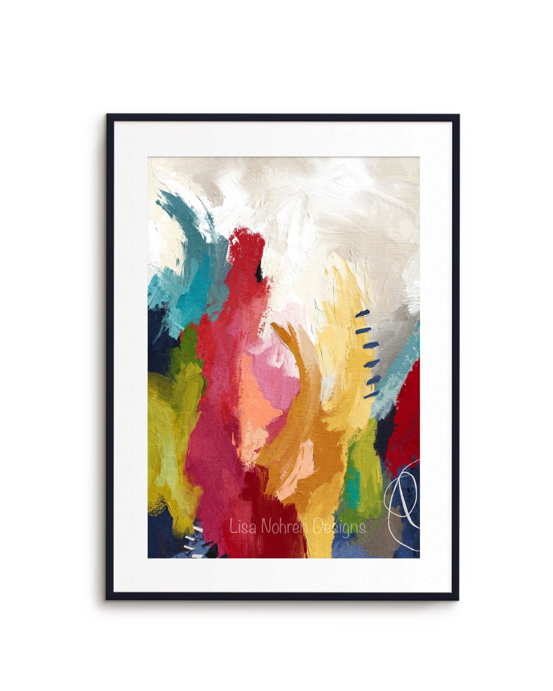 Vibrant Abstract, Modern Minimalist Art Print