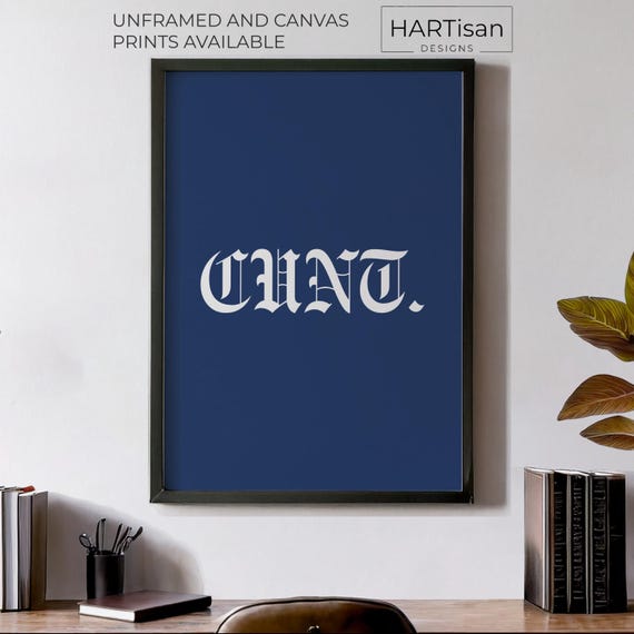 Cyount Unframed Or Print Humorous Posters Home Decor Wall Art Gift Idea Funny Prints
