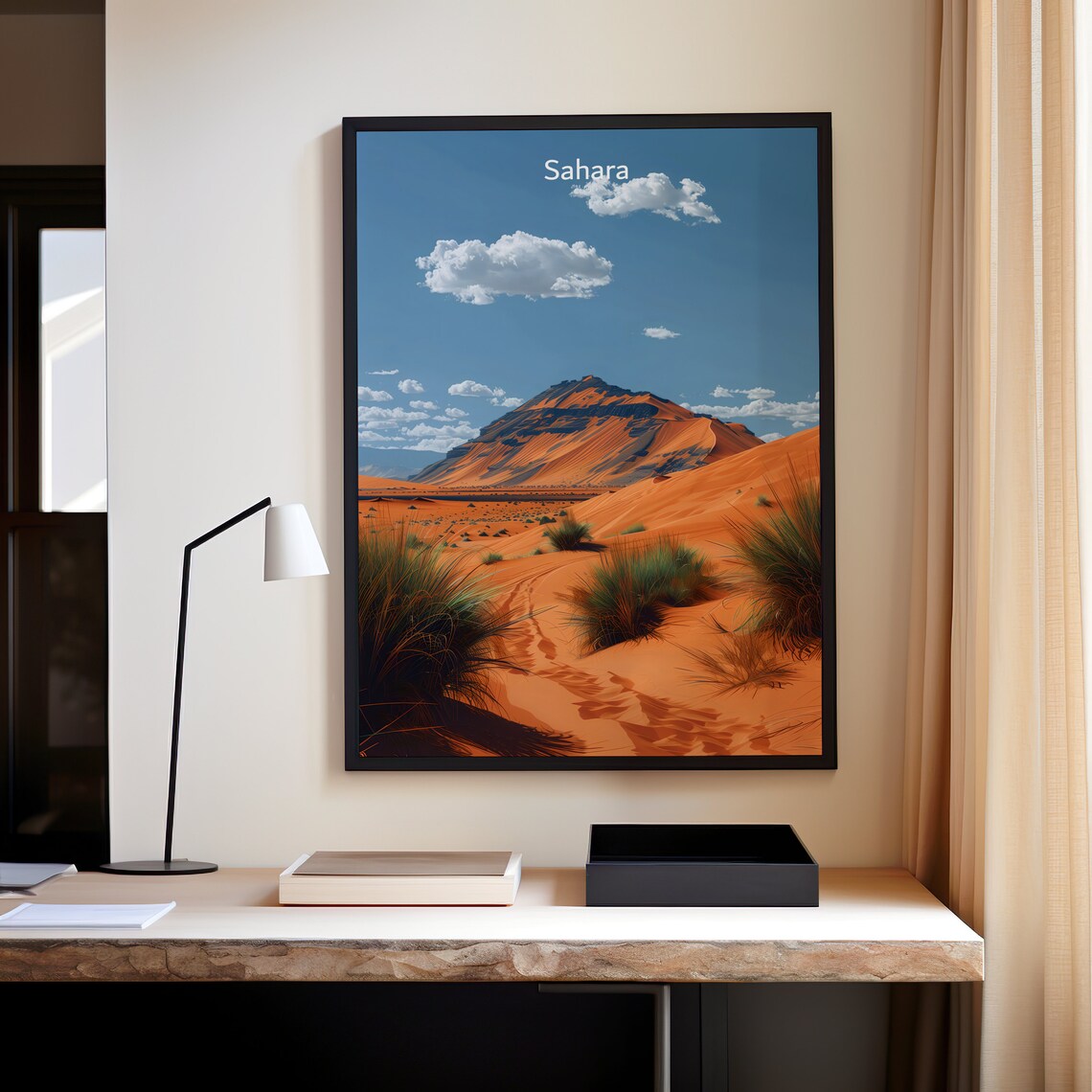 Sahara Desert Landscape, African Travel Poster - Image 4