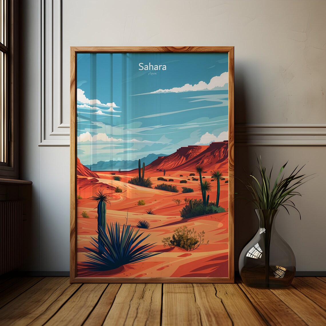 Sahara, Red Sands In Africa Travel Poster