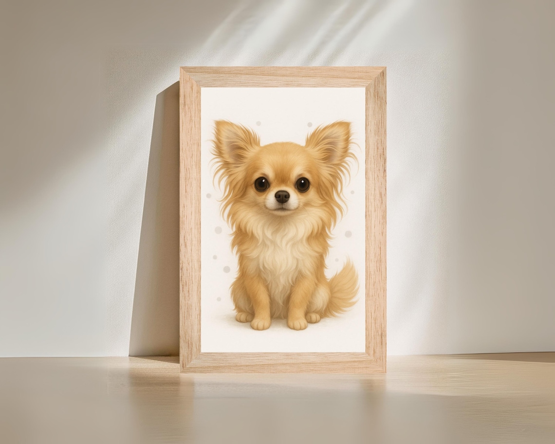 Chihuahua Puppy, Cute Dog Nursery Decor Poster