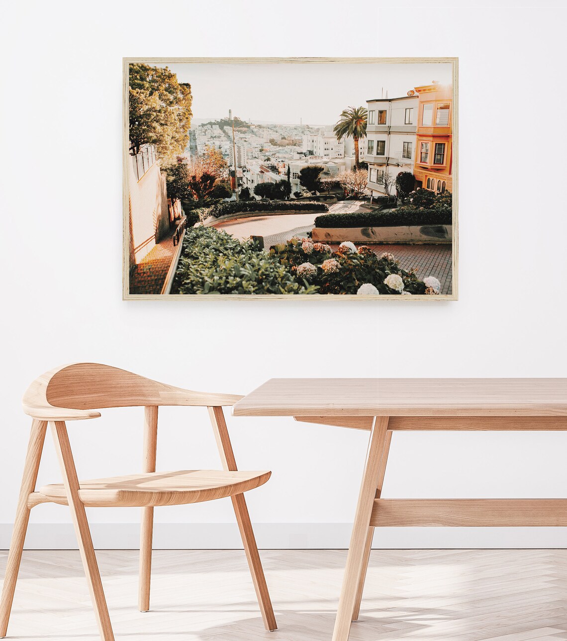 Lombard Street San Francisco Travel Poster, Boho - Image 4