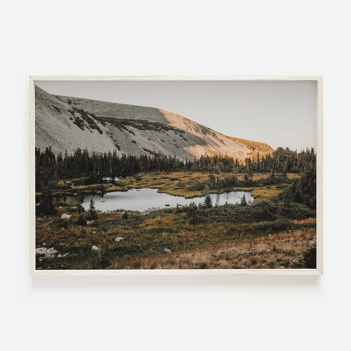 Mountain Lake Landscape Photography Art Print, Colorado