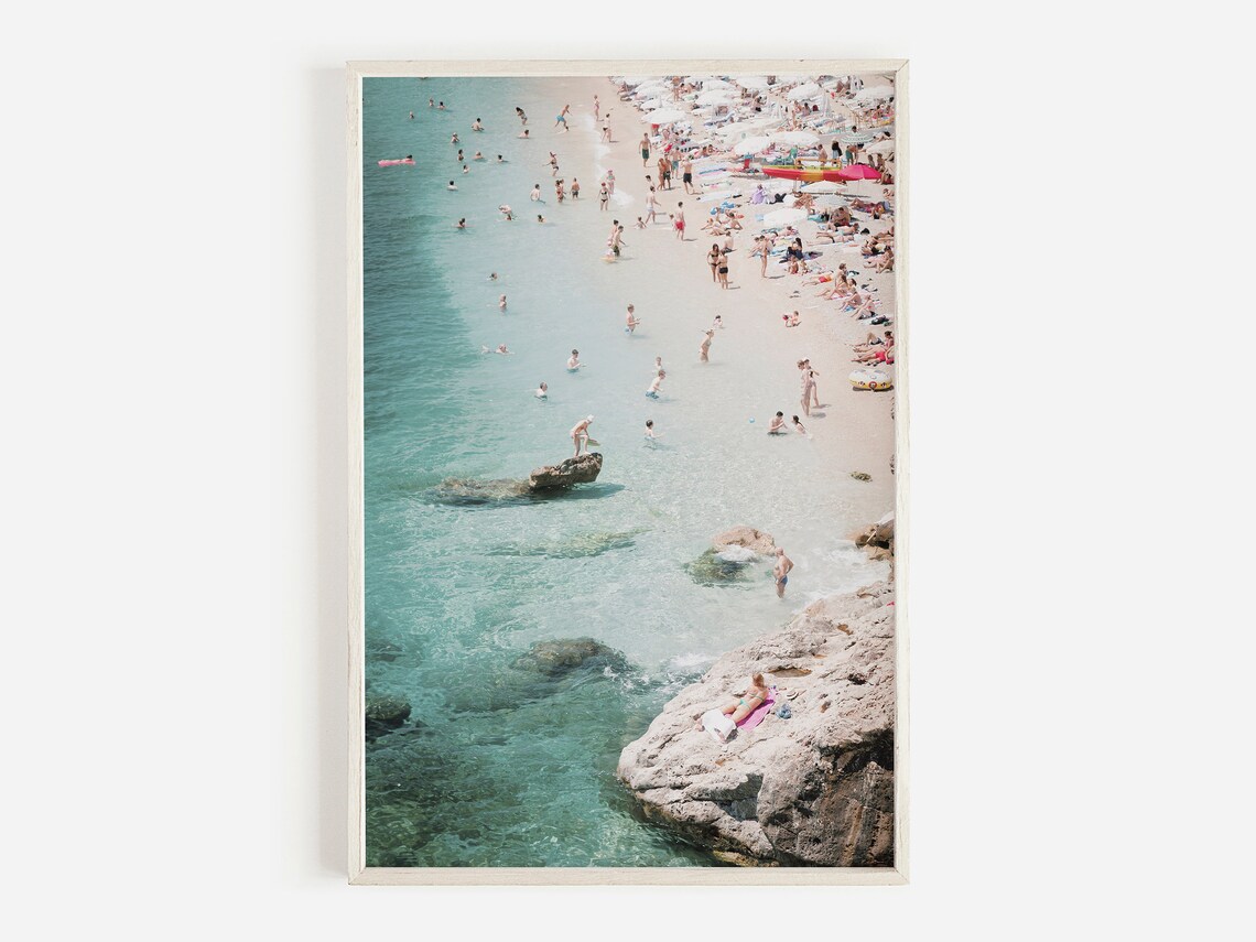 Hvar Beach Croatia Coast Coastal Art Print