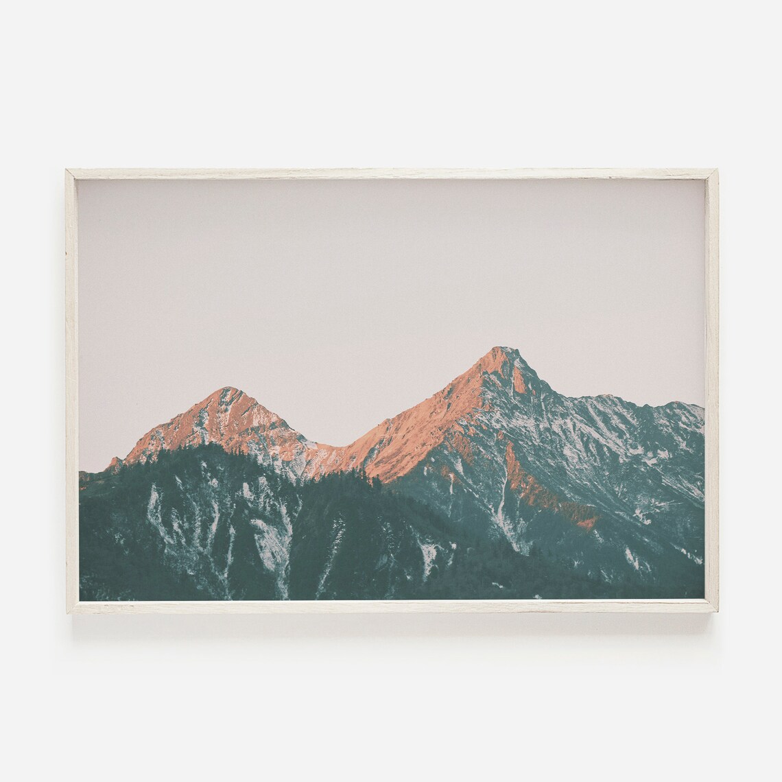 Mountain Sunrise Art Print, Nature Landscape