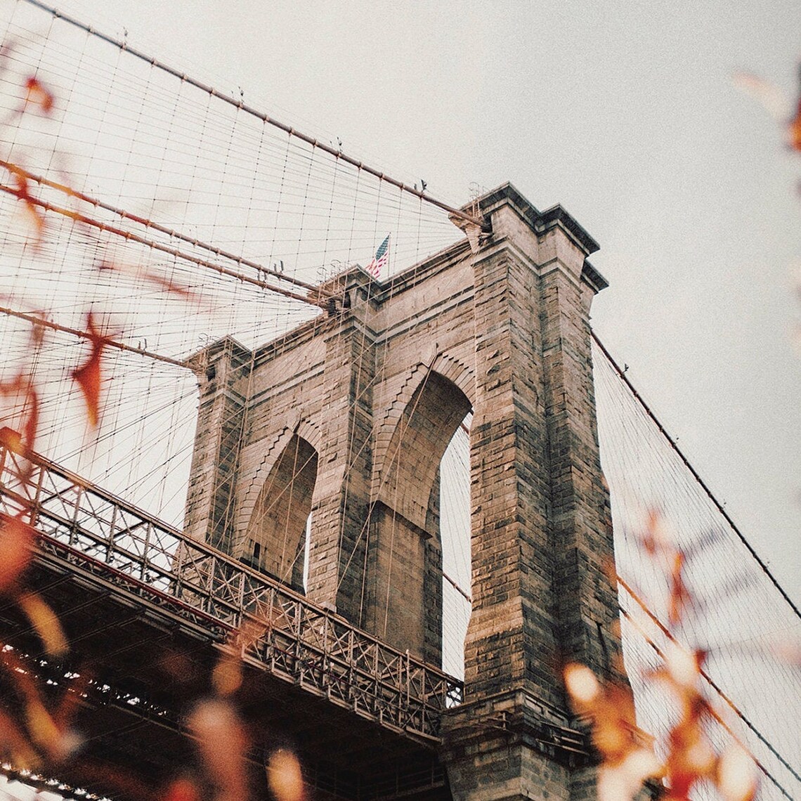 Brooklyn Bridge Photography, New York Urban Poster - Image 2
