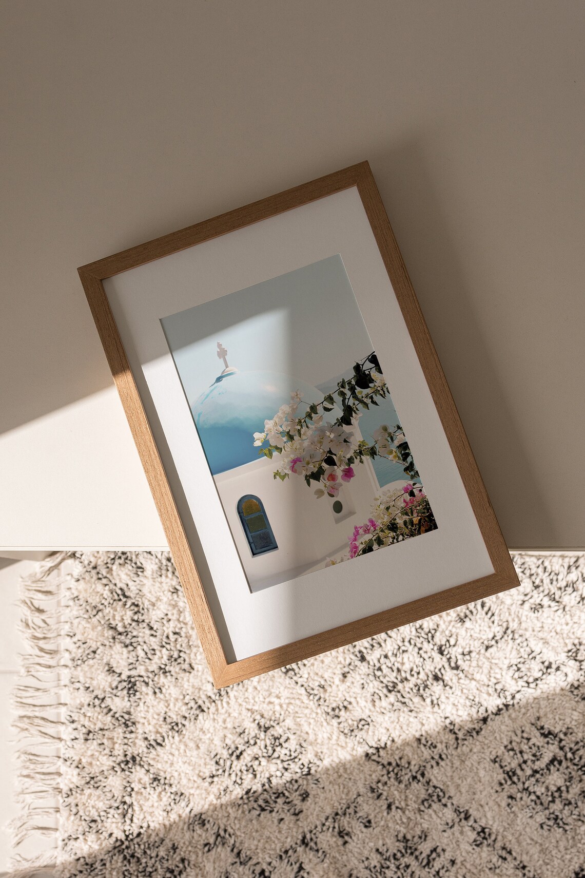 Santorini Scenery Photo Print, Greek Church - Image 3