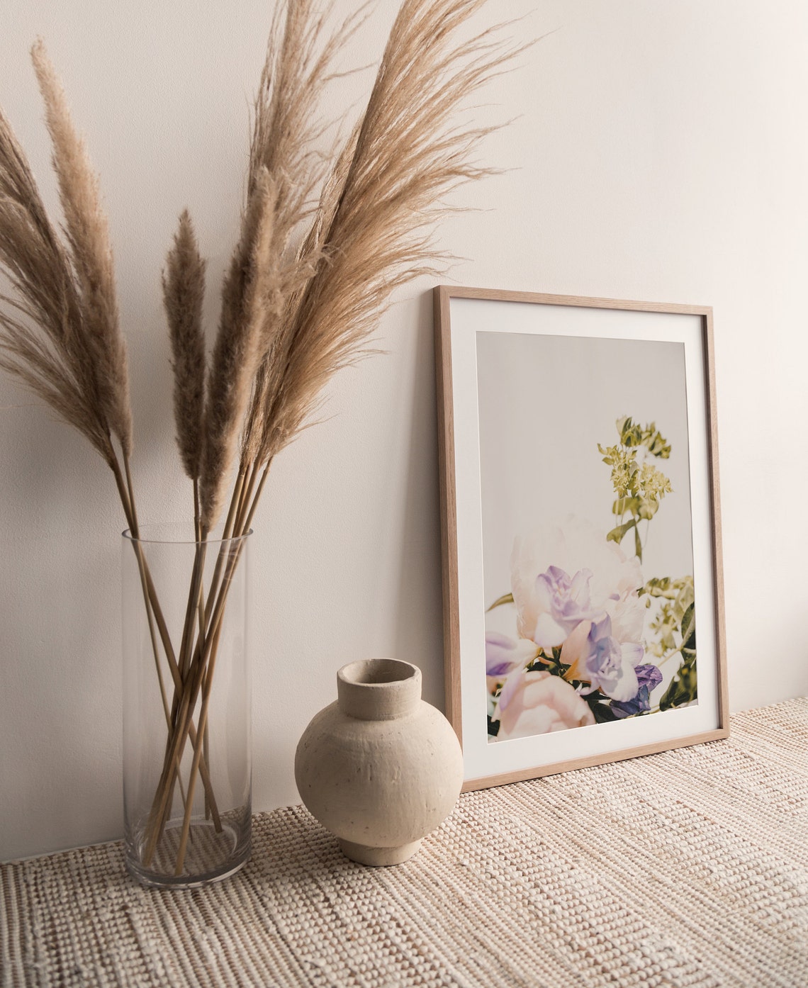 Pastel Lilac Blossoms Soft Light Dreamy Botanical Floral Wall Poster - Image 2