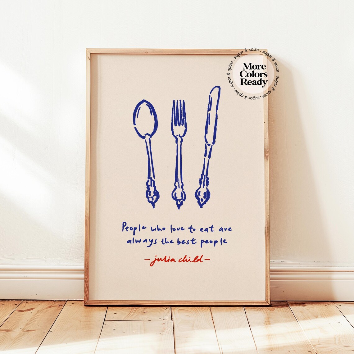 Julia Child Quote Print, Vintage Kitchen Sayings