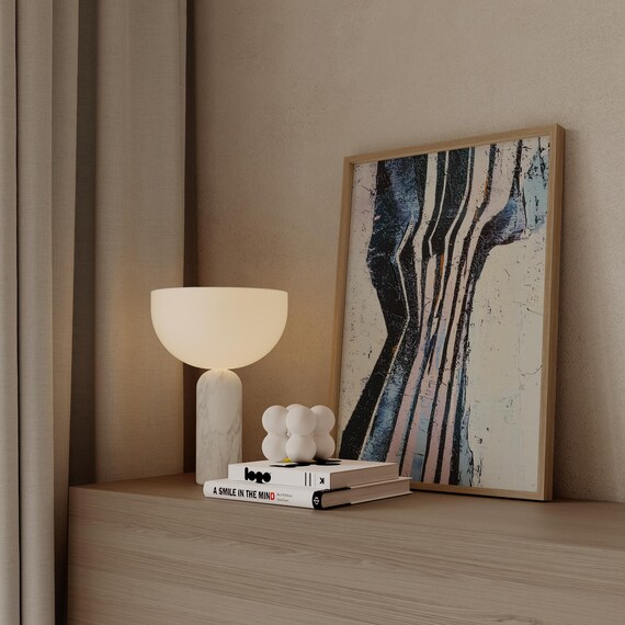 Strata Lines Modern Wabi Sabi Art Print Textured Effect Poster Bold Extra Large Wall Art Luxury Decor For Living Room Statement Art