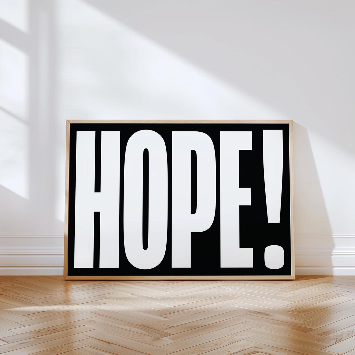 Hello Bold Typography Poster Black Background Fun Greeting Wall Decor - Image 3