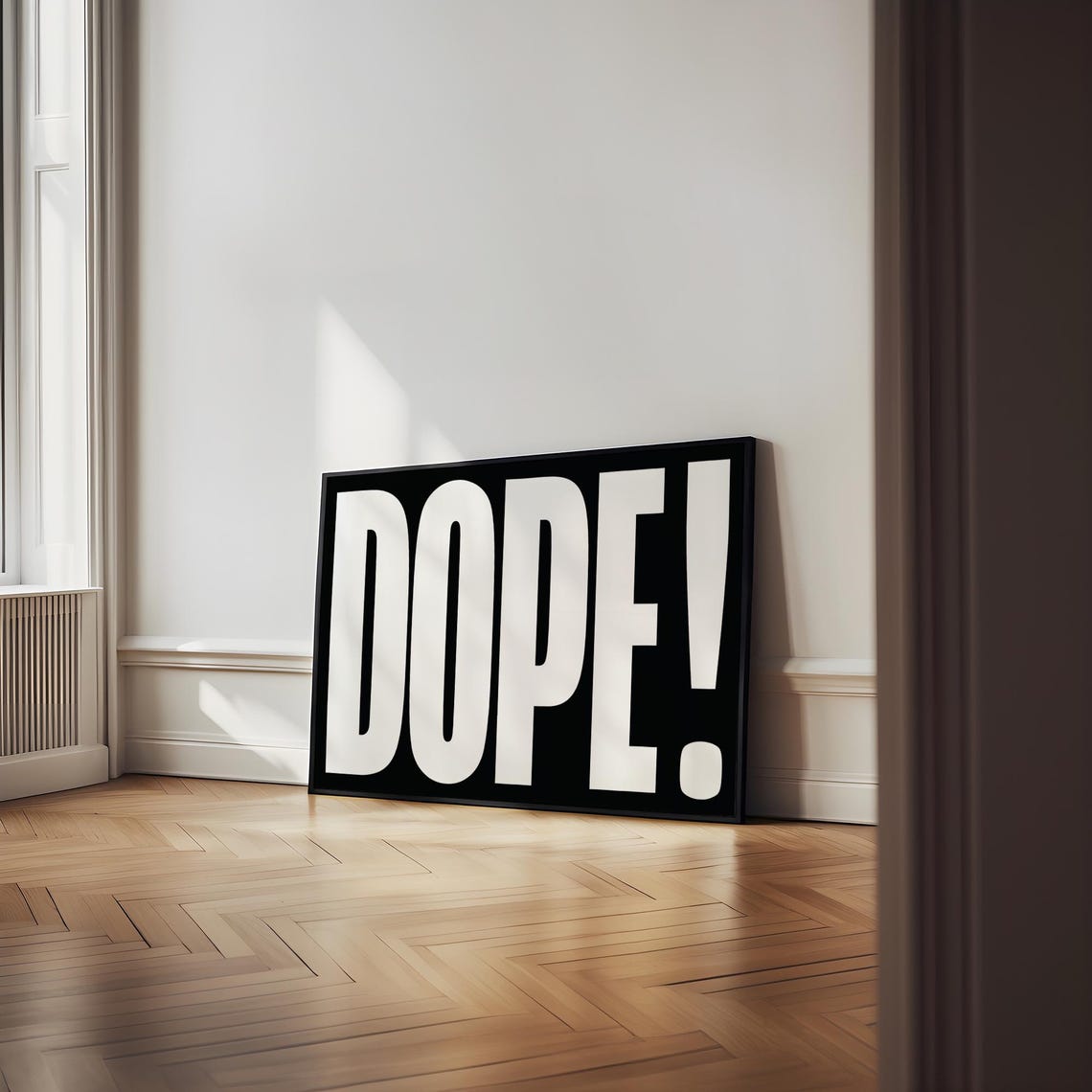 Dope Bold Typography Black Background Street Style Wall Poster - Image 3