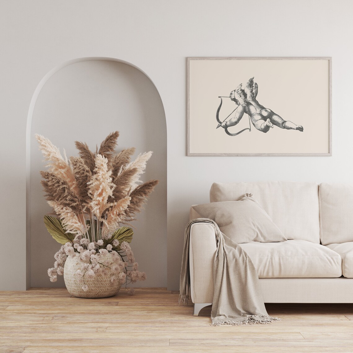 Vintage Cupid Print, Antique Love Art Poster - Image 3