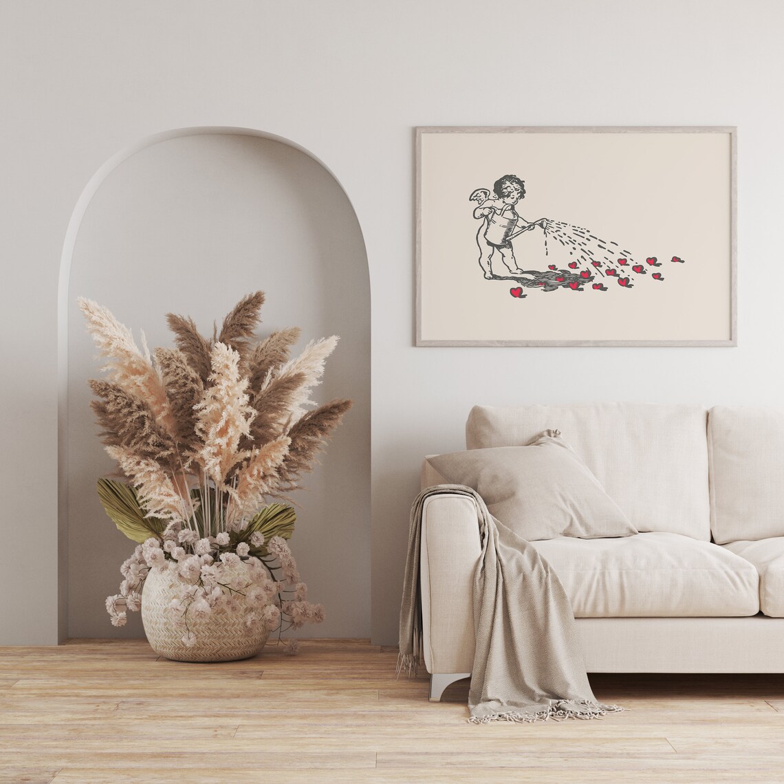 Vintage Cupid Print, Valentine Love Wall Art - Image 3