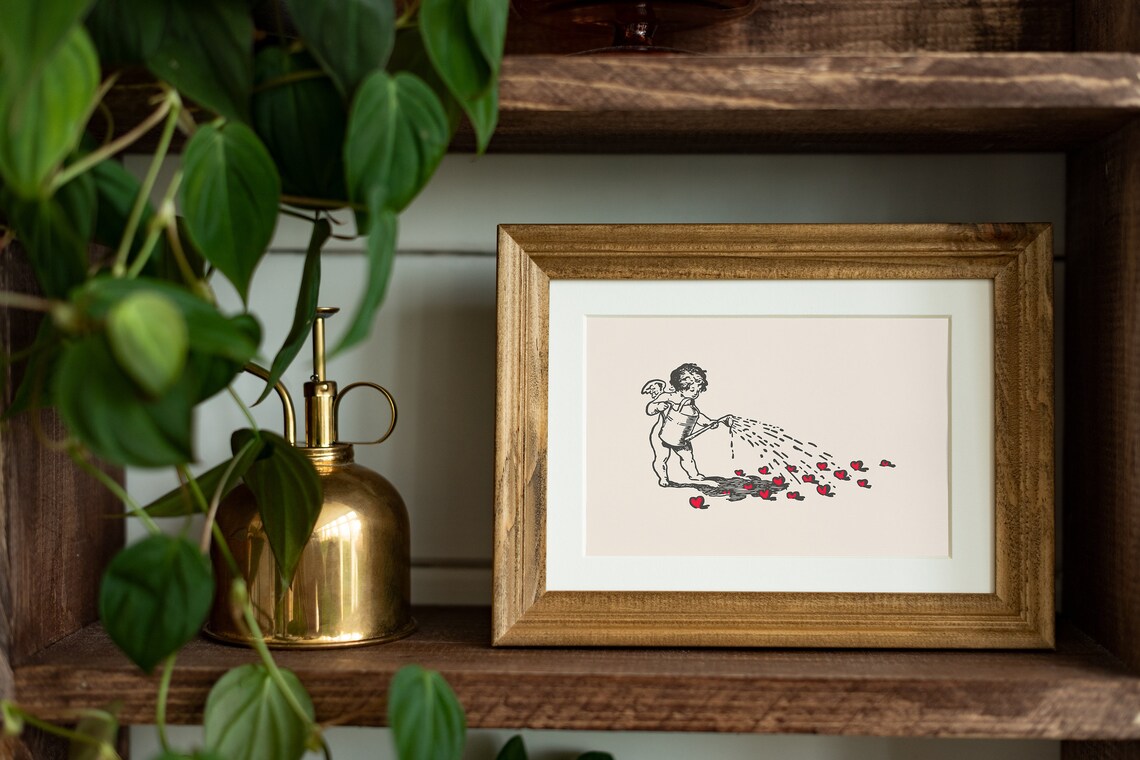 Vintage Cupid Print, Valentine Love Wall Art - Image 5