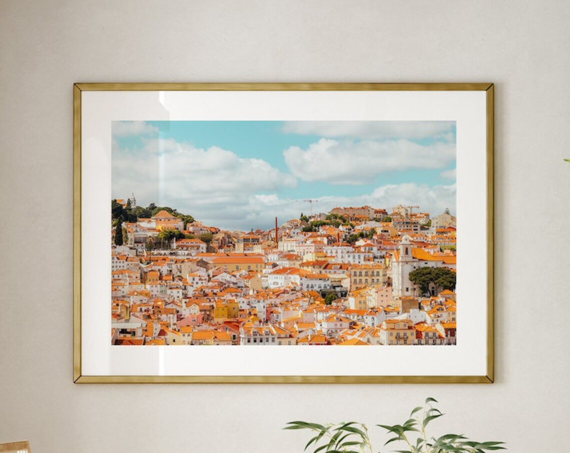 Lisbon Old Quarters Travel Poster, Alfama District - Image 3