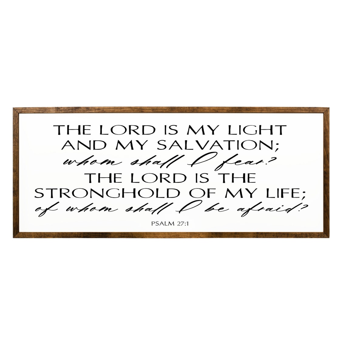 The Lord Is My Light And My Salvation Psalm 27 1 Scripture Poster - Image 2