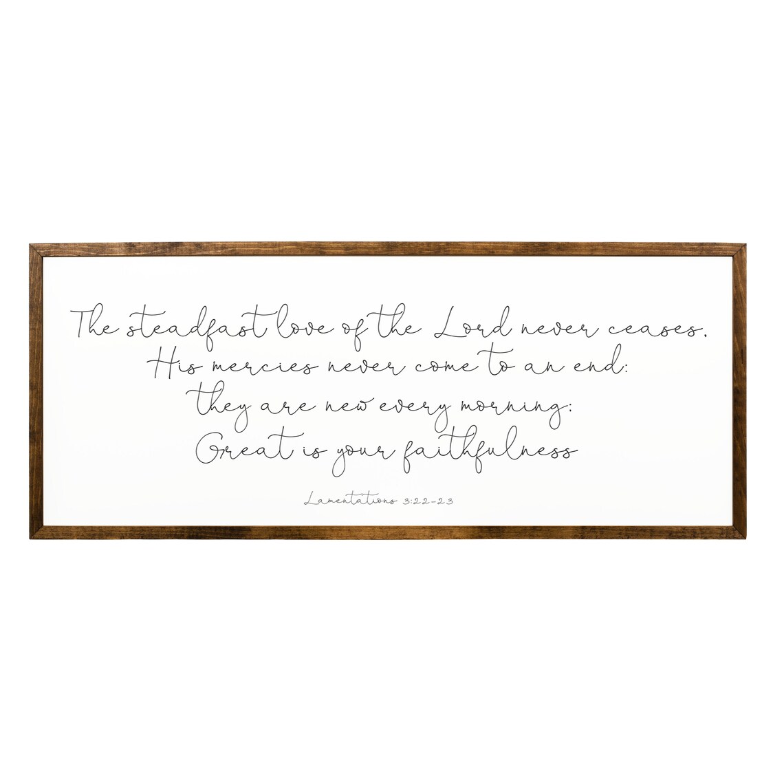 Lamentations 3:22-23 Christian Bible Verse Art Print - Image 2
