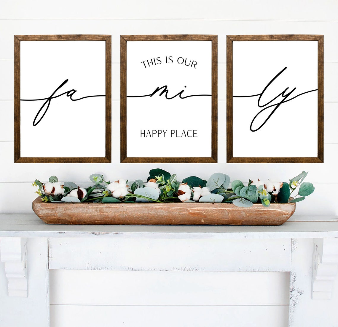 This Is Our Happy Place Family Sign Home Decor Wall Art Family Love Happiness Housewarming Gift New Home Cozy Living Room