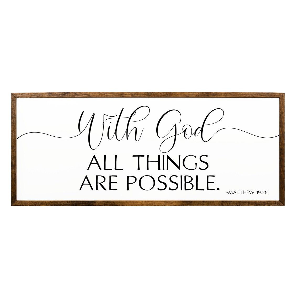 Matthew 19:26 With God All Things Are Possible Art Print - Image 2