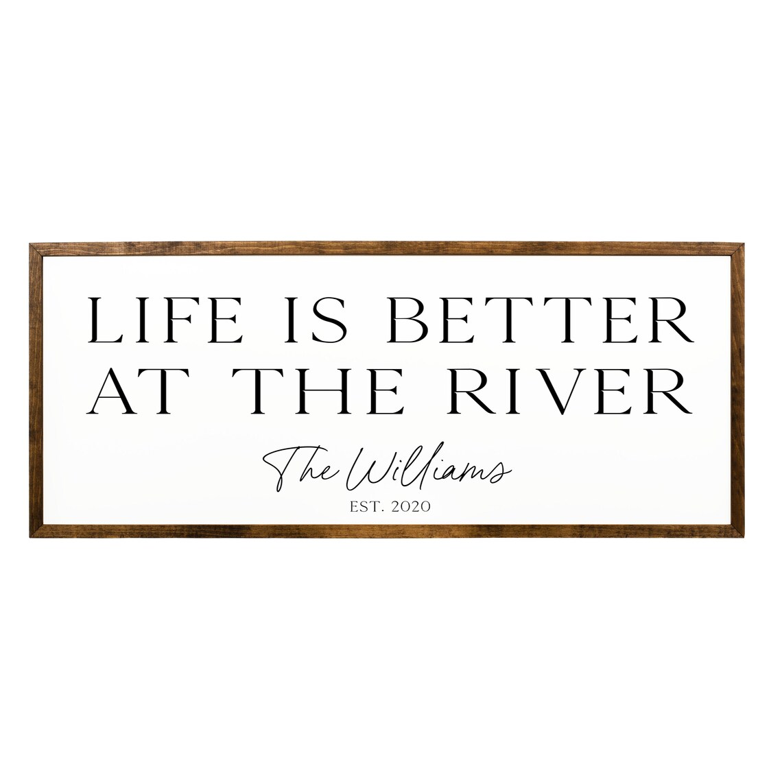 Life Is Better at the River, Personalized Cabin Art Print - Image 2