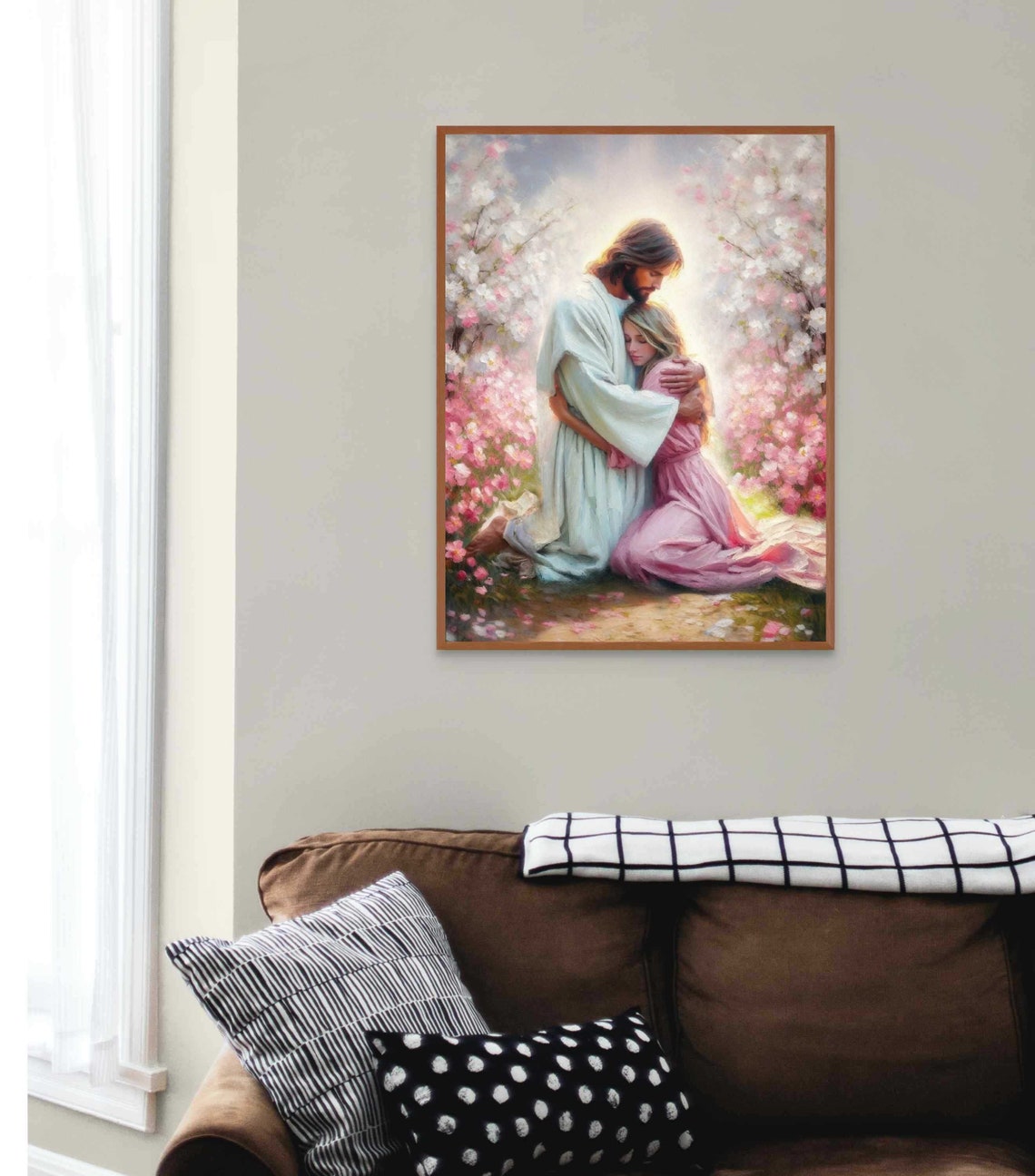 Jesus Loves You Christian Art Jesus And Woman Picture Of Jesus Hugging Woman Lds Art Bible Prints Christian Art For Women Jesus Print - Image 3