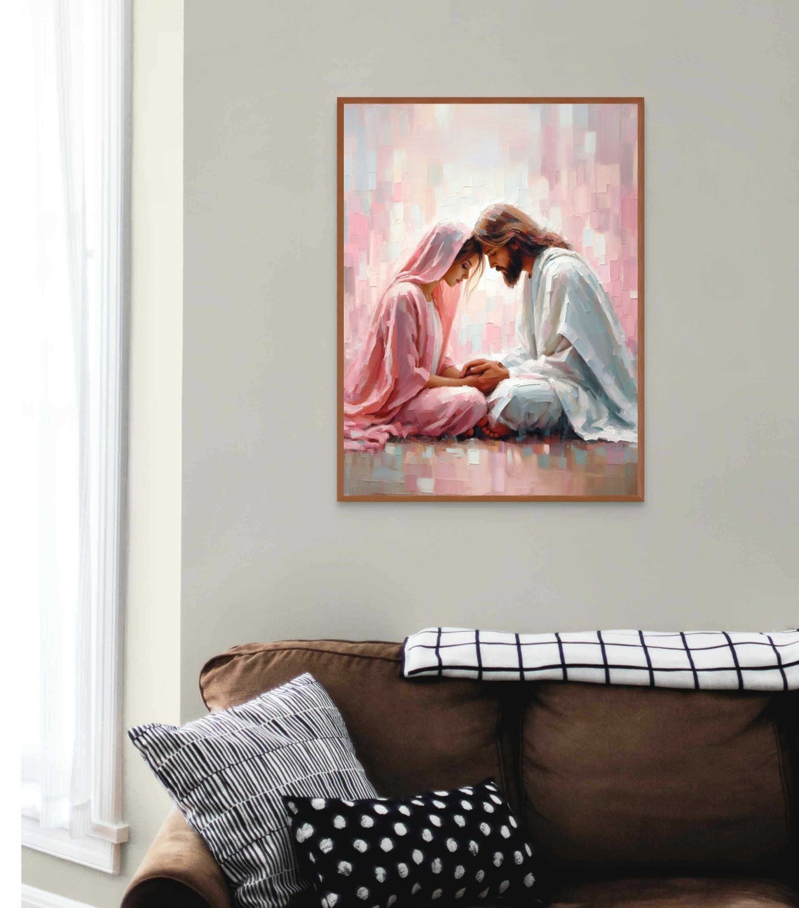 Close To Your Heart Modern Christian Art Jesus Praying With Girl Jesus Painting Lds Art Bible Art Jesus And Woman Christian Painting - Image 2