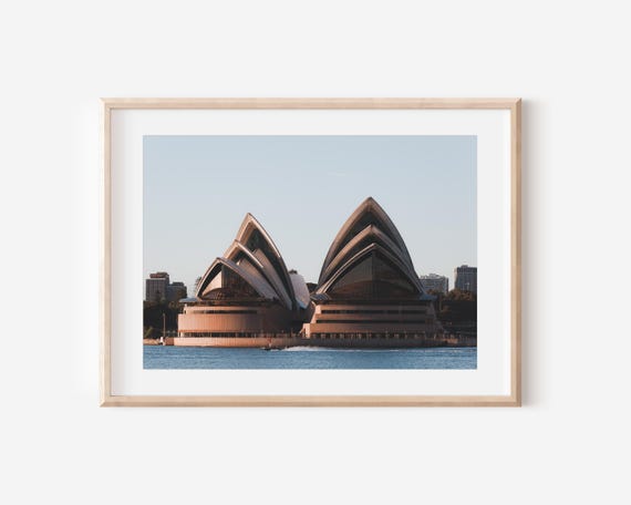 Sydney Opera House At Sunrise Print Modern Wall Art Photography Coastal Travel