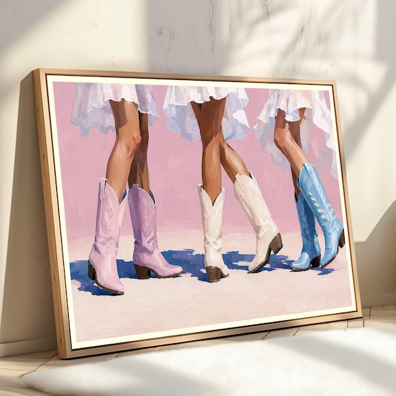 Cowgirl Boots Print, Western Wall Art