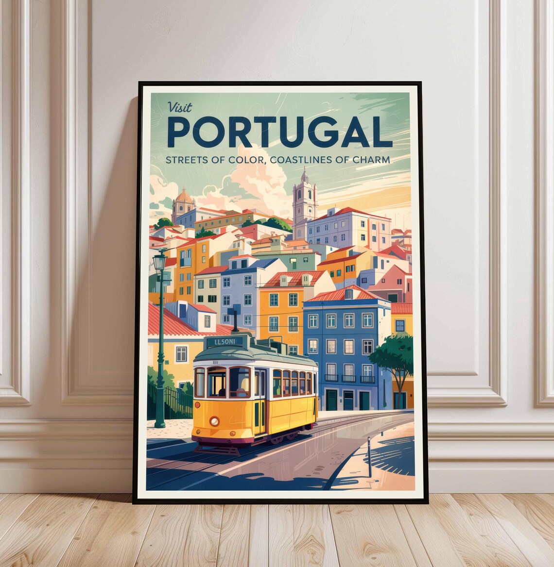 Portugal Algarve Travel Poster, Kitchen Art