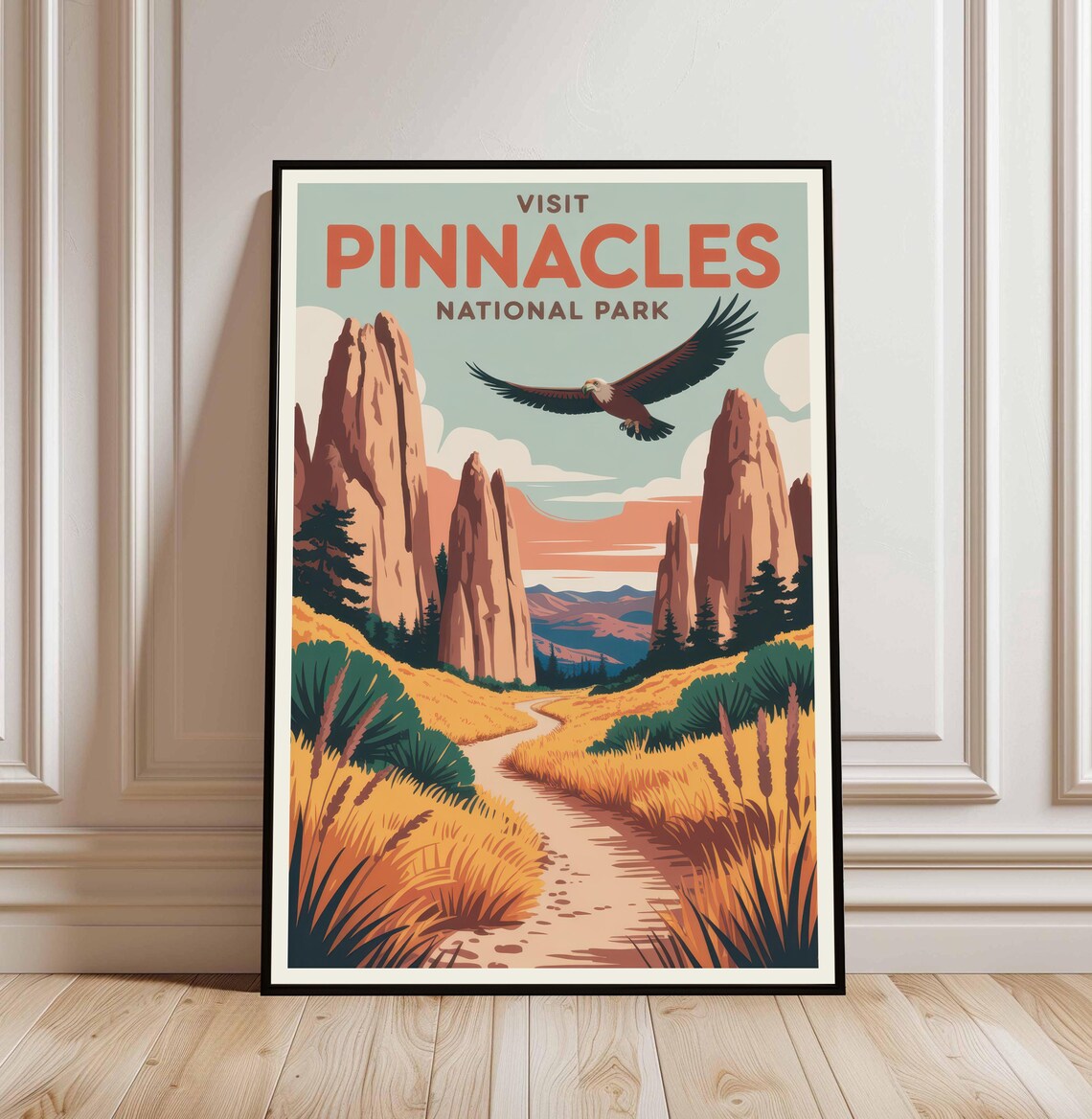 Pinnacles National Park California Travel Poster