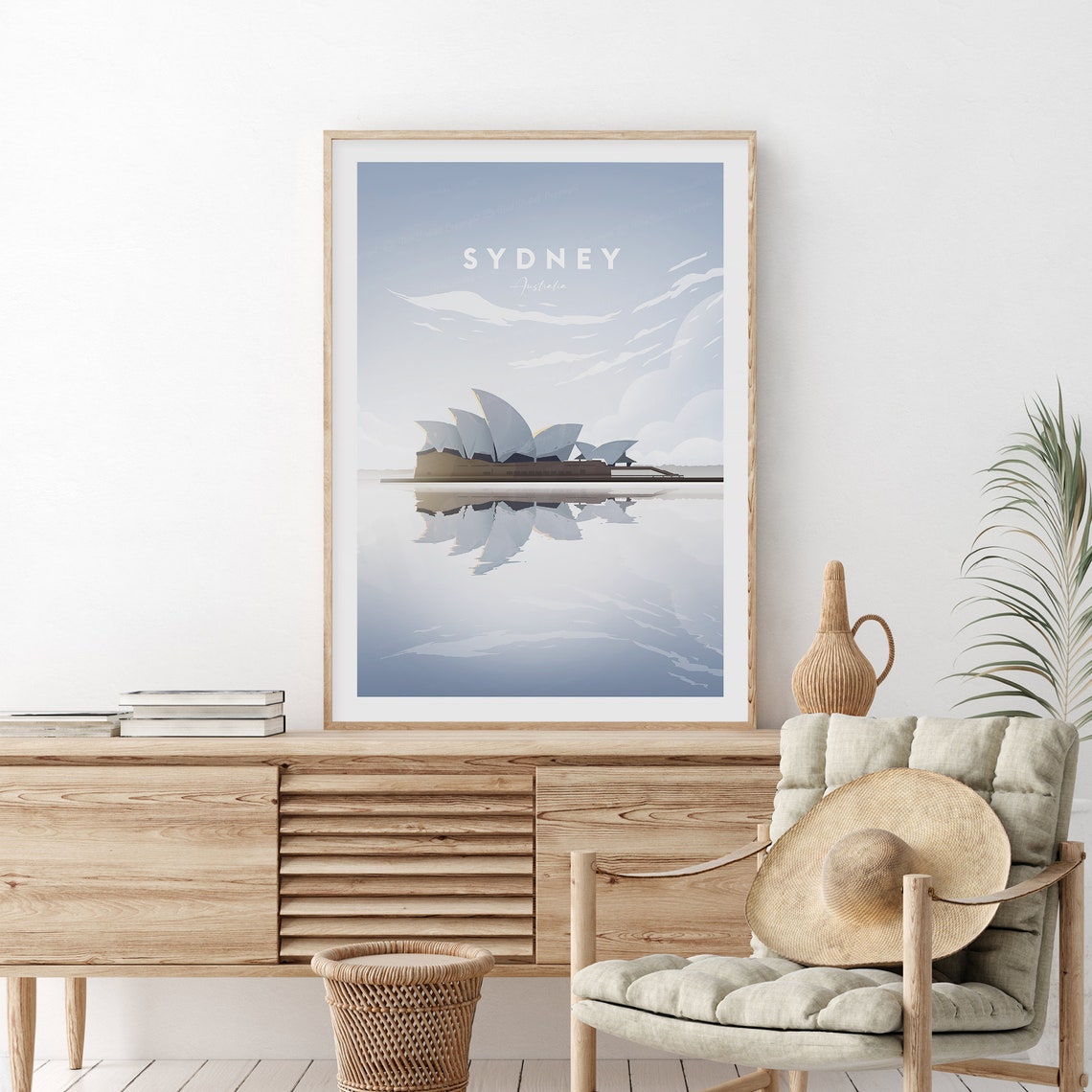 Sydney Australia Opera House Harbour Reflection Travel Poster - Image 2