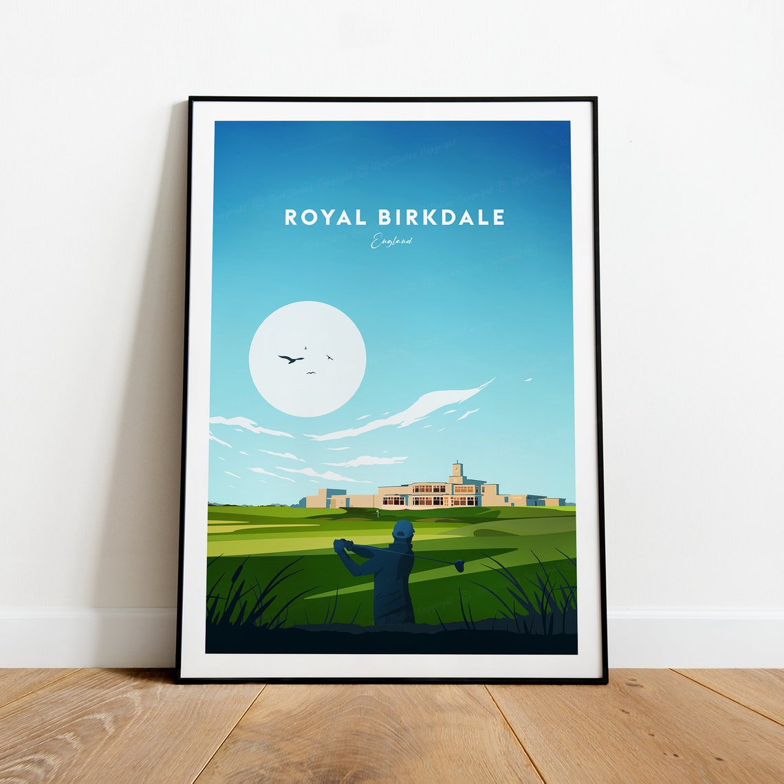 Royal Birkdale England Golf Course Links Championship Poster - Image 2