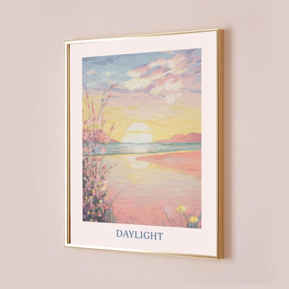Daylight Taylor Poster I Wanna Be Defined By The Things That Love Inspired Lyric Print Subtle Office Decor Quote