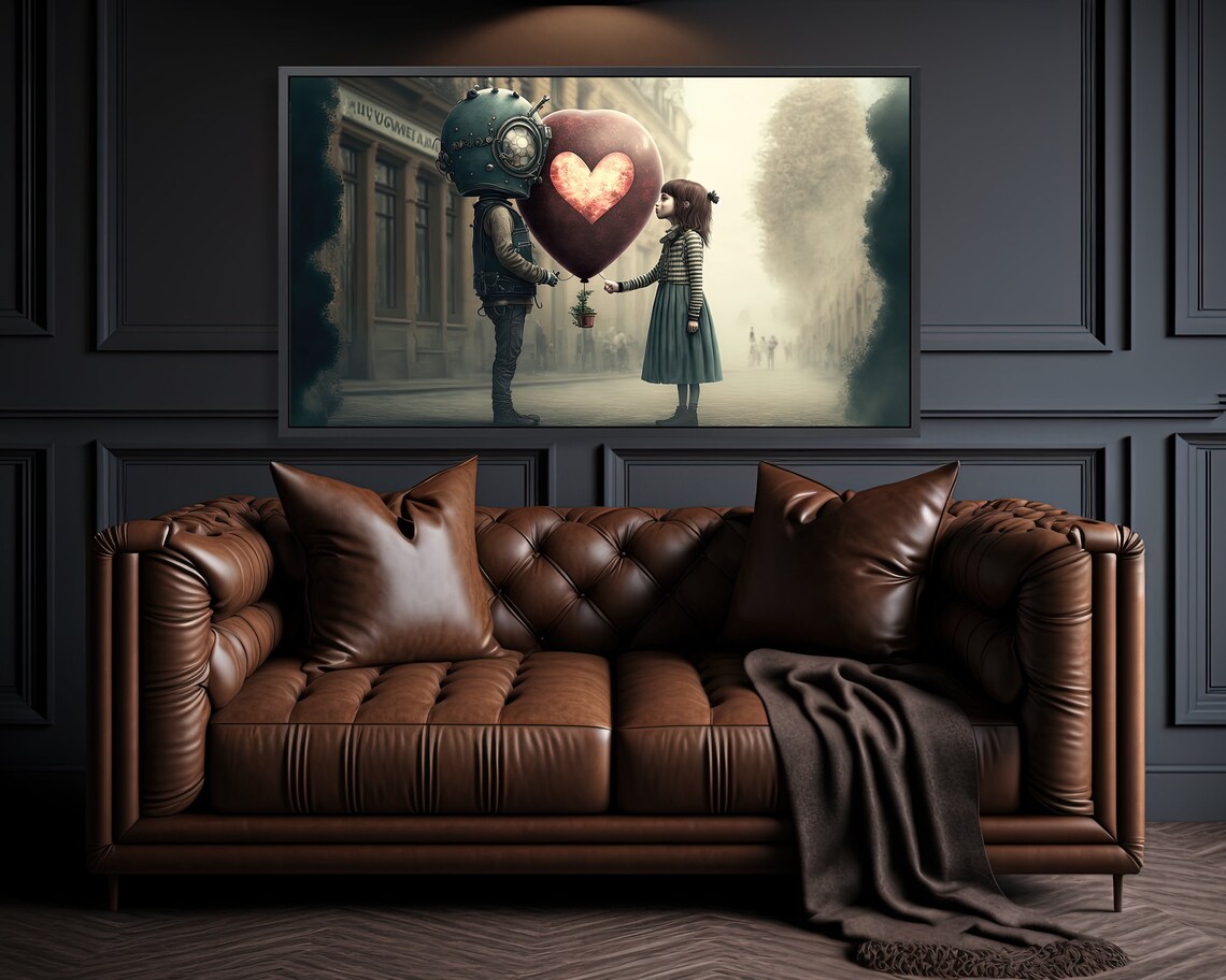 Steampunk Sci-Fi Art for TV, Fantasy Wall Art Print - Image 3