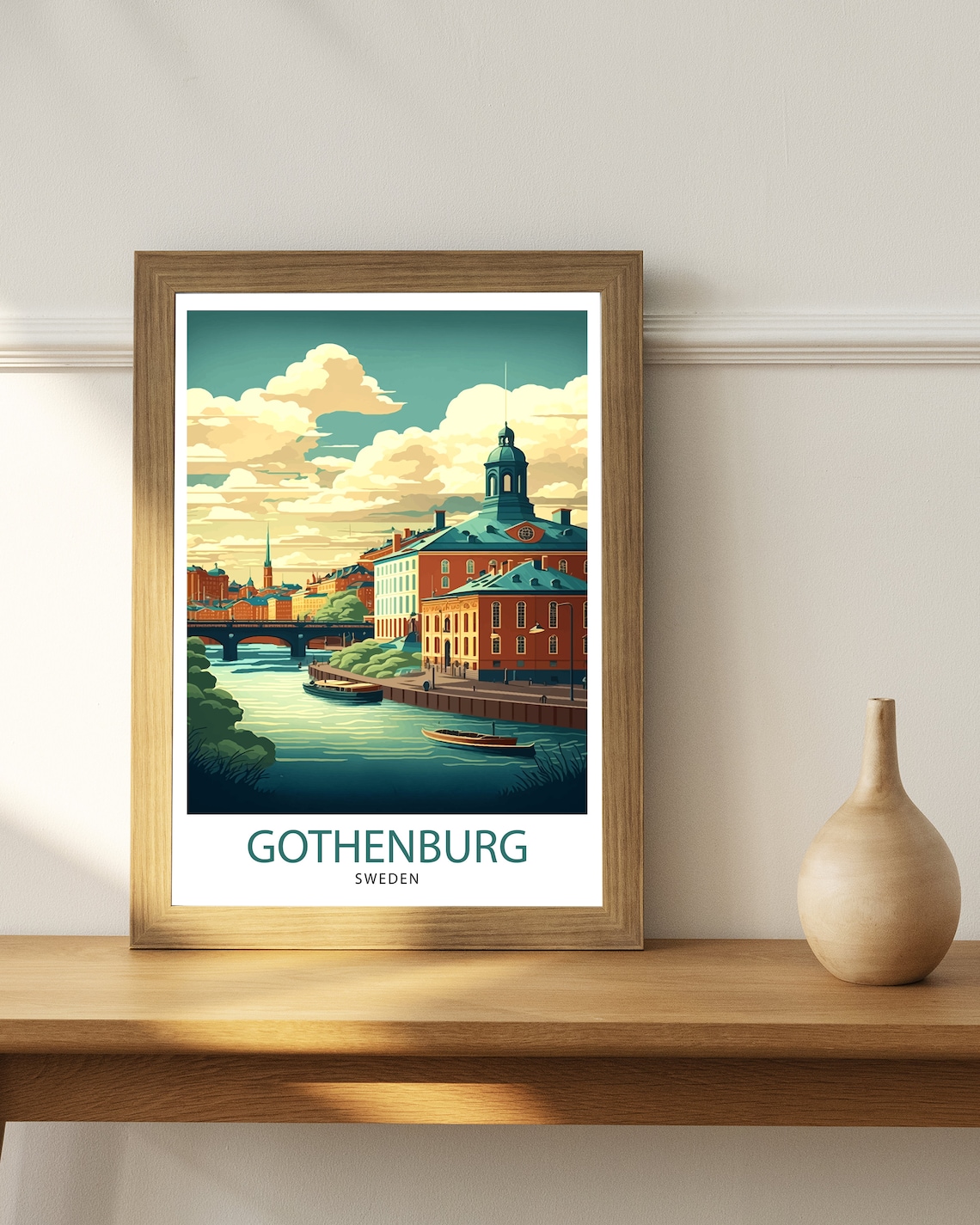 Gothenburg Travel Poster, Gothenburg Sweden Decor - Image 2