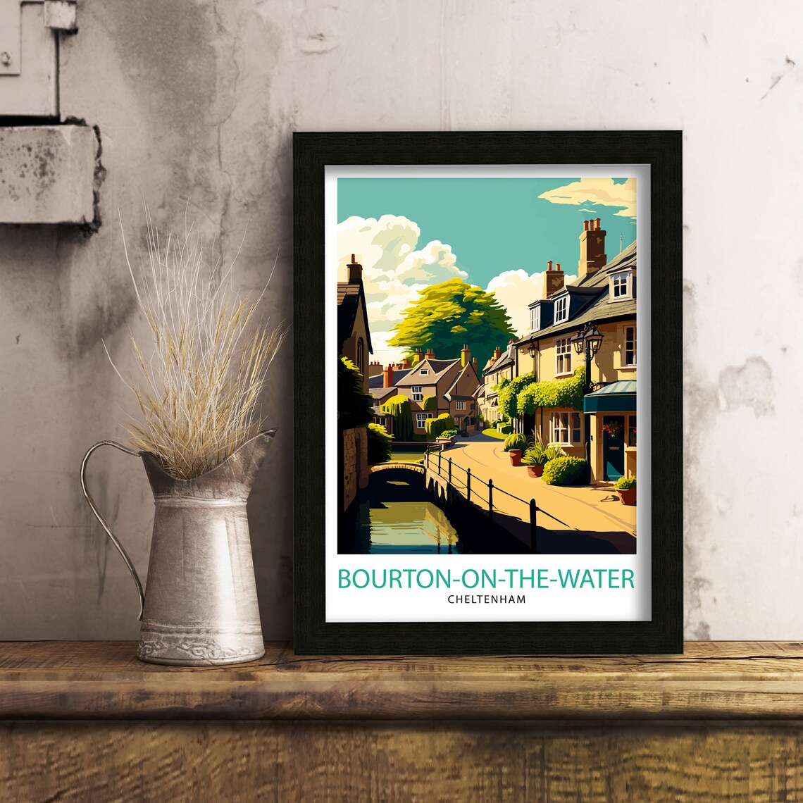 Bourton On Water Cotswolds Travel Poster - Image 3