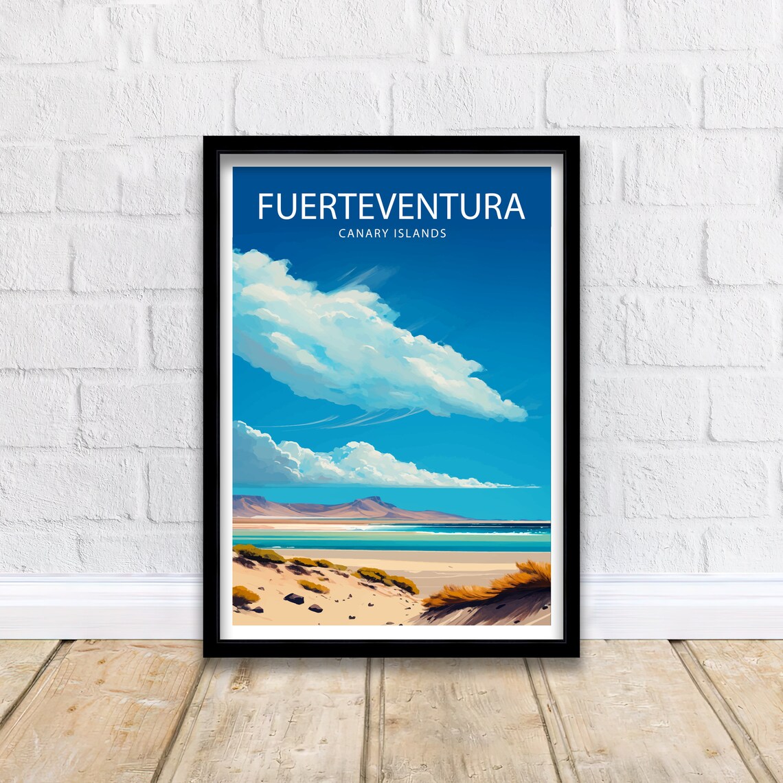 Fuerteventura Travel Poster, Spain Island Decor - Image 2