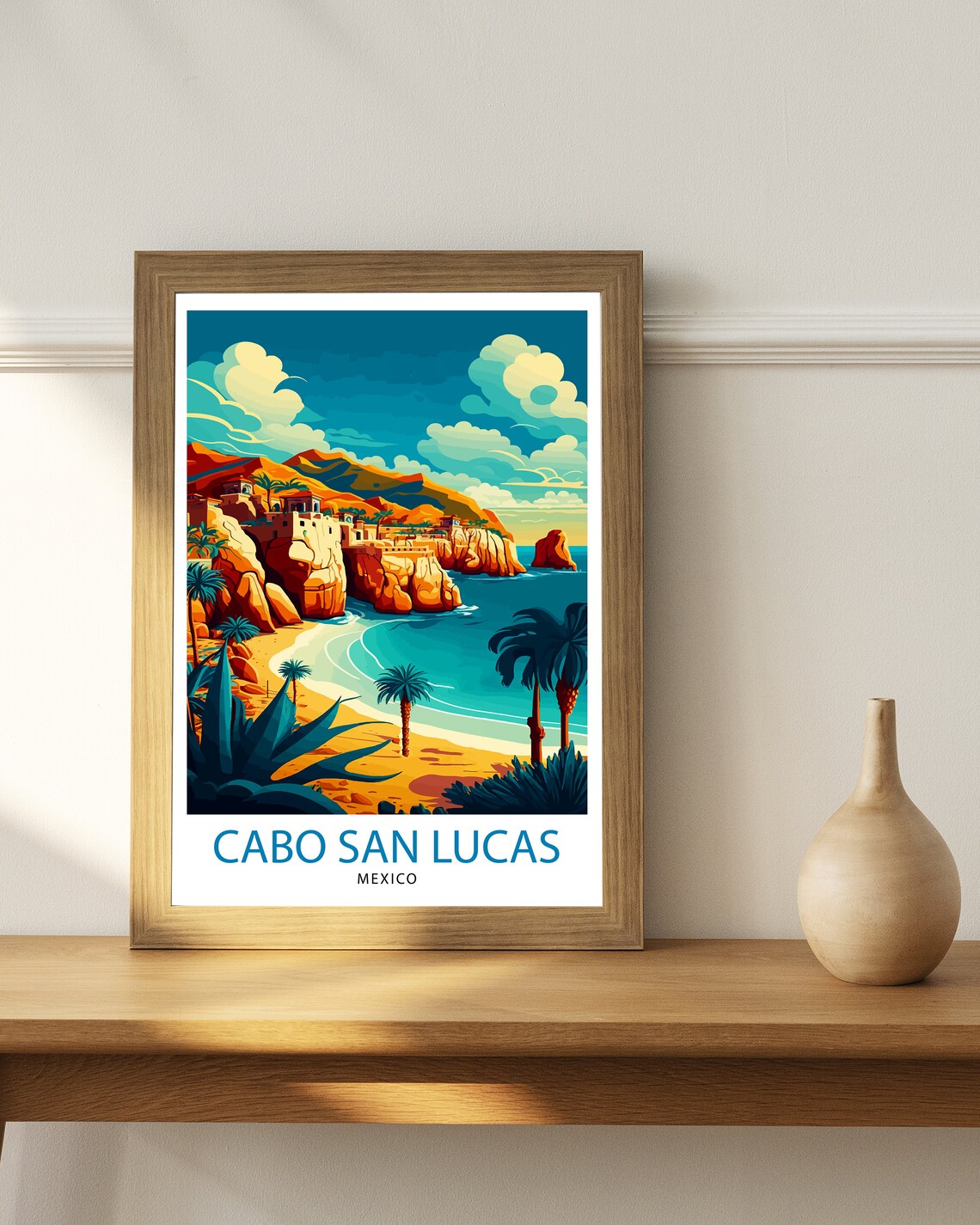Cabo San Lucas Travel Poster, Home Living Decor - Image 2