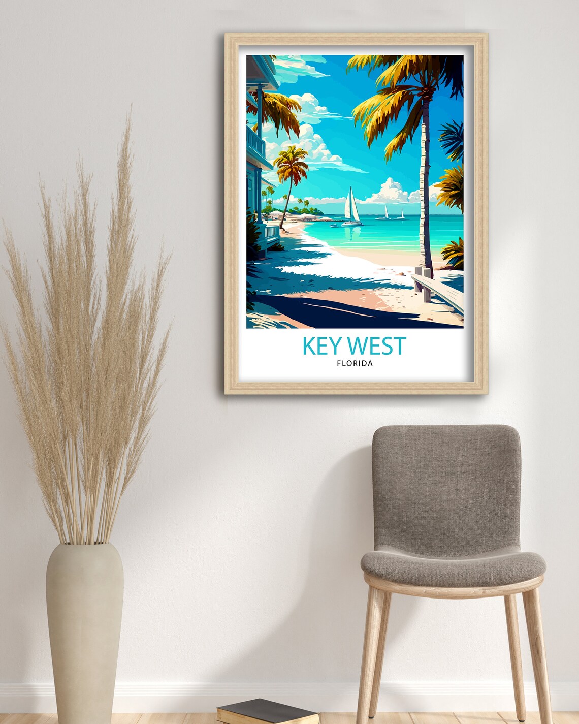Key West Florida Travel Poster, Home Decor Print - Image 3