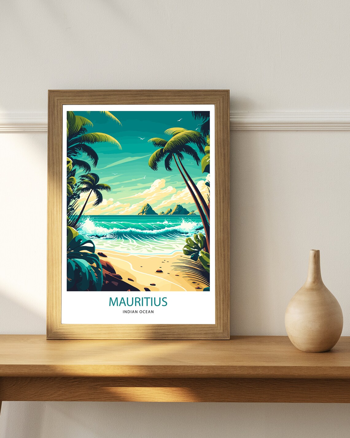 Mauritius Travel Poster, Island Destination Print - Image 3