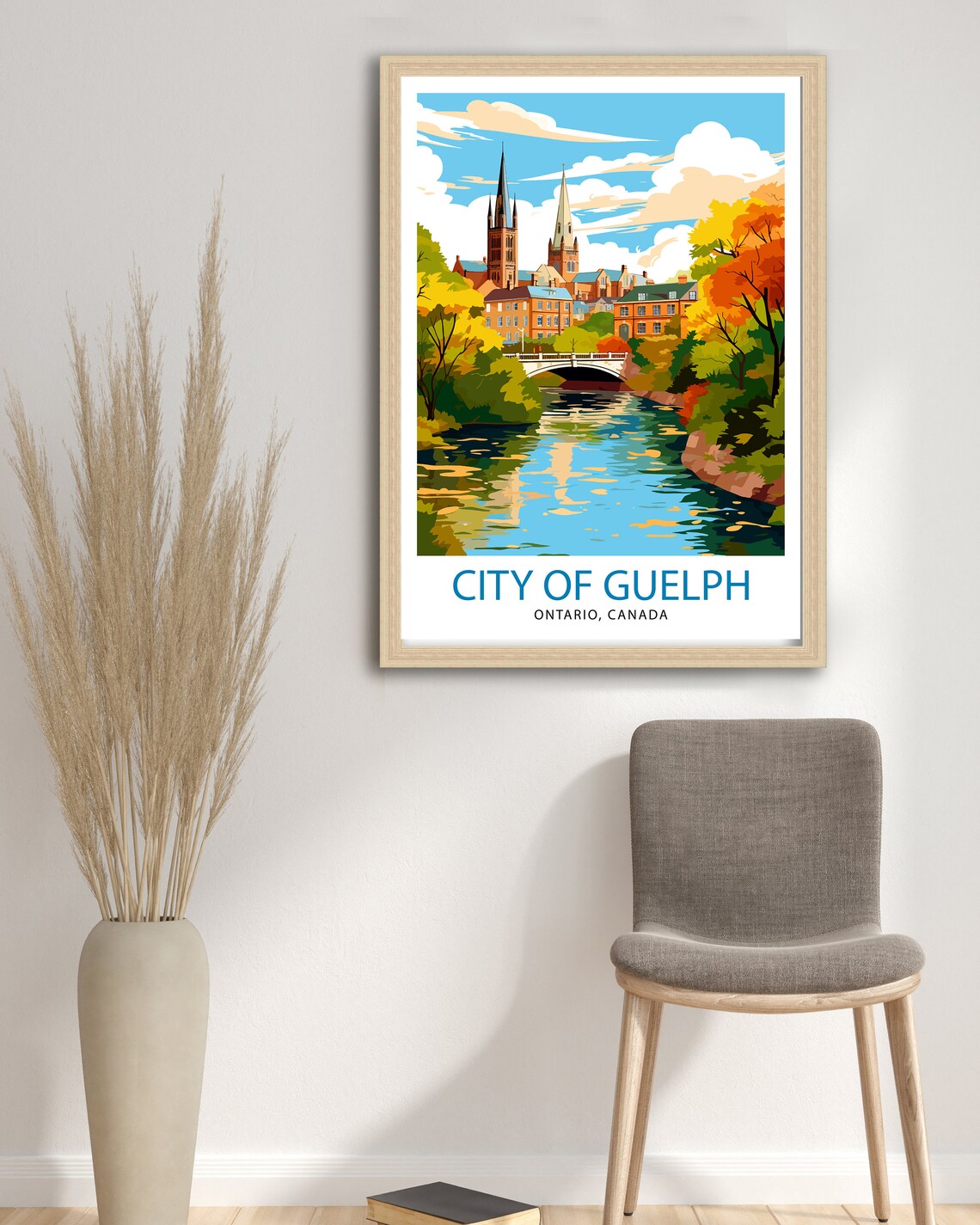 Guelph Ontario Travel Poster, Guelph Decor - Image 3