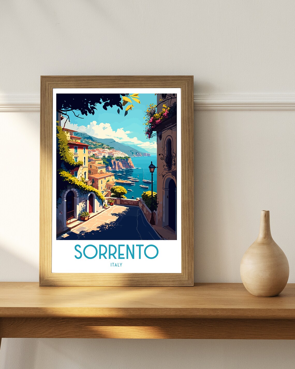 Sorrento Italy Travel Poster, Sorrento Wall Decor - Image 3