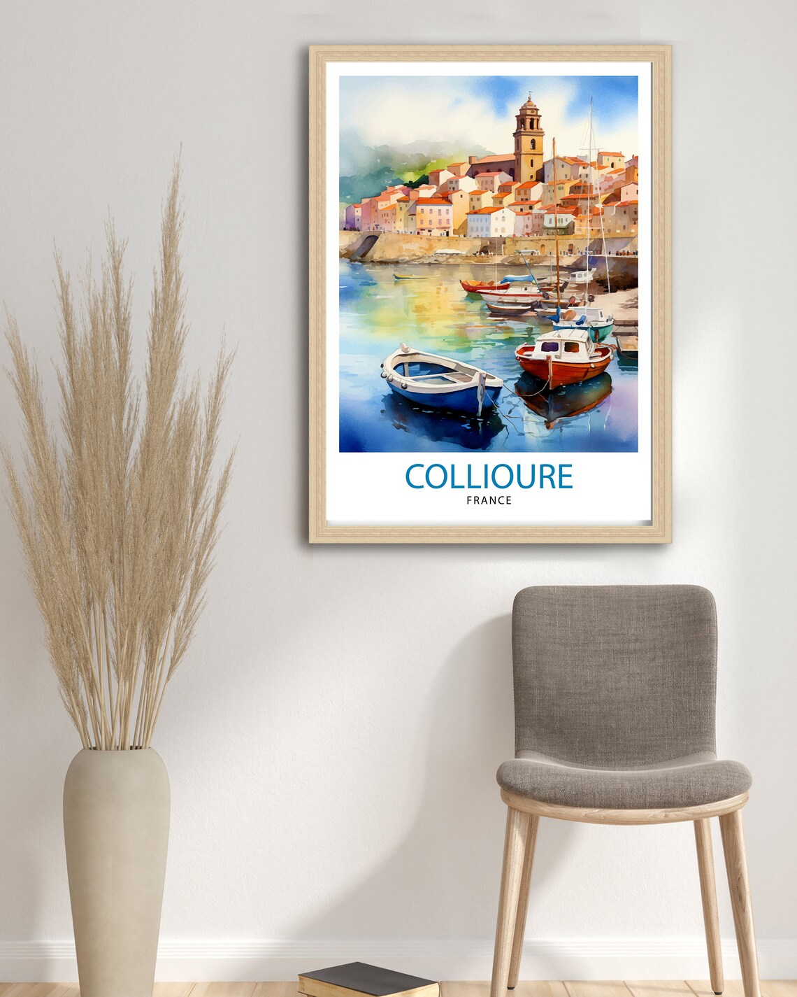 Collioure France Travel Poster, Europe Wall Decor - Image 3