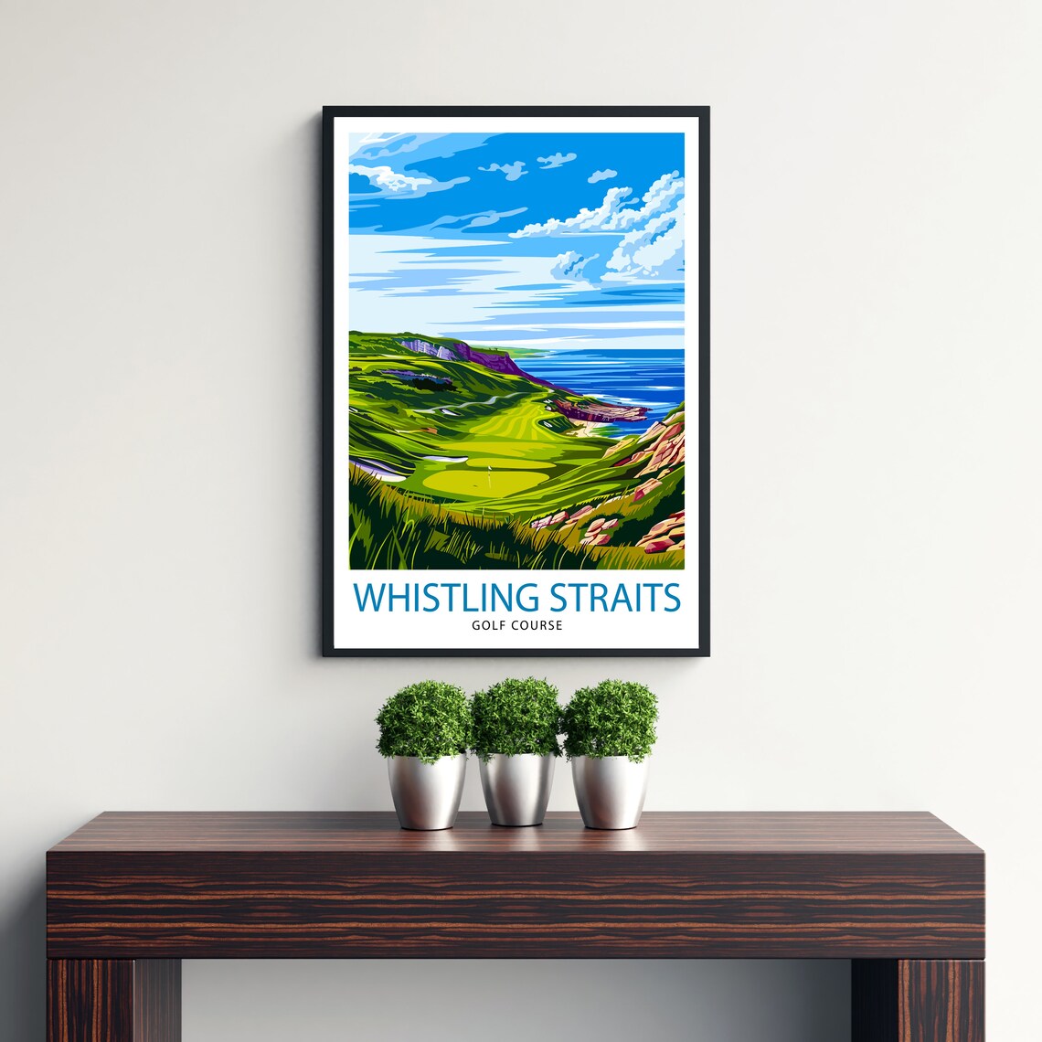 Whistling Straits Wisconsin Golf Travel Poster - Image 3