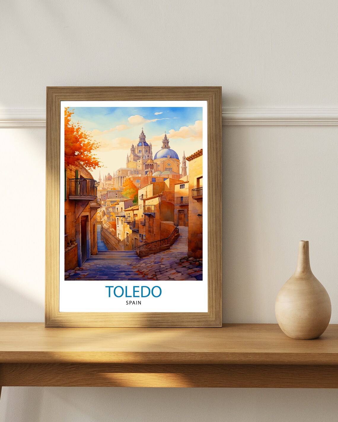 Toledo Spain Travel Poster, Europe Wall Decor - Image 2