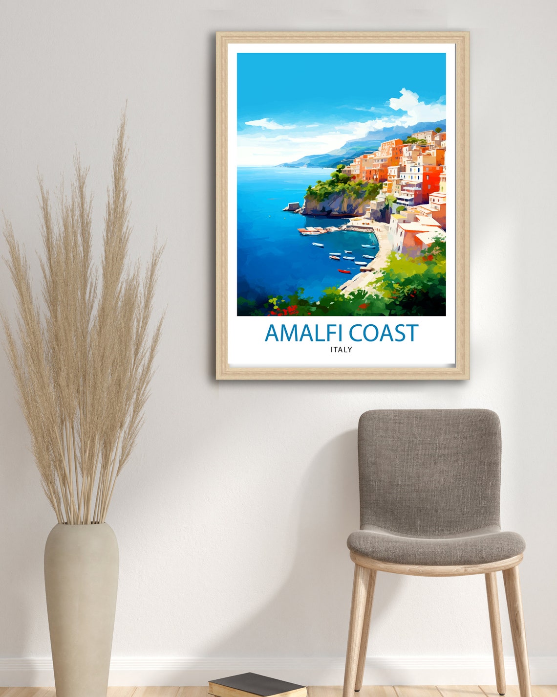 Amalfi Coast Italy Travel Print Amalfi Coast Wall Decor Amalfi Coast Poster Italy Travel Prints Amalfi Coast Art Print Amalfi Coast - Image 2