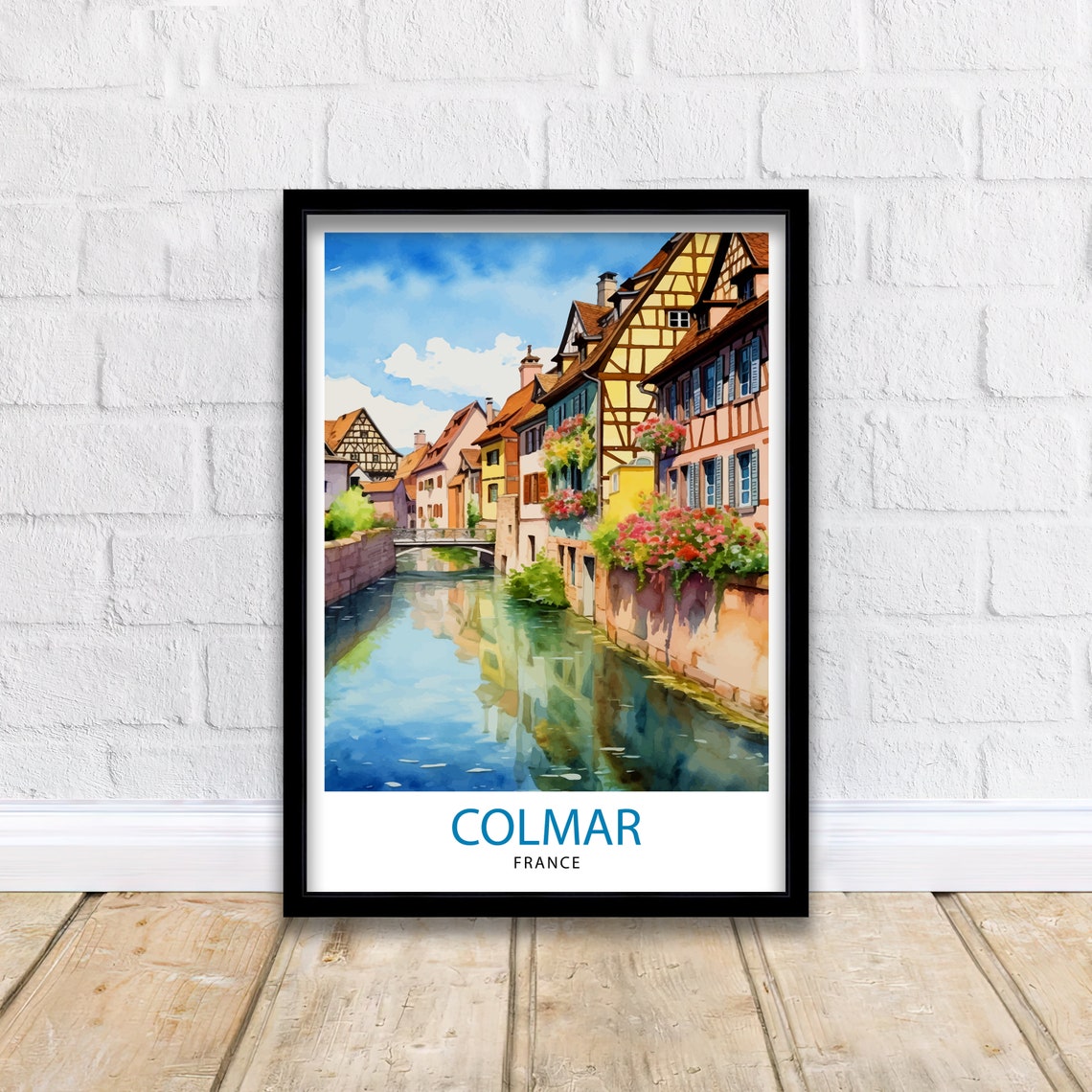 Colmar France Travel Print Colmar Wall Art Colmar Home Decor Colmar Illustration Travel Poster Gift For Colmar France France Home Decor - Image 2